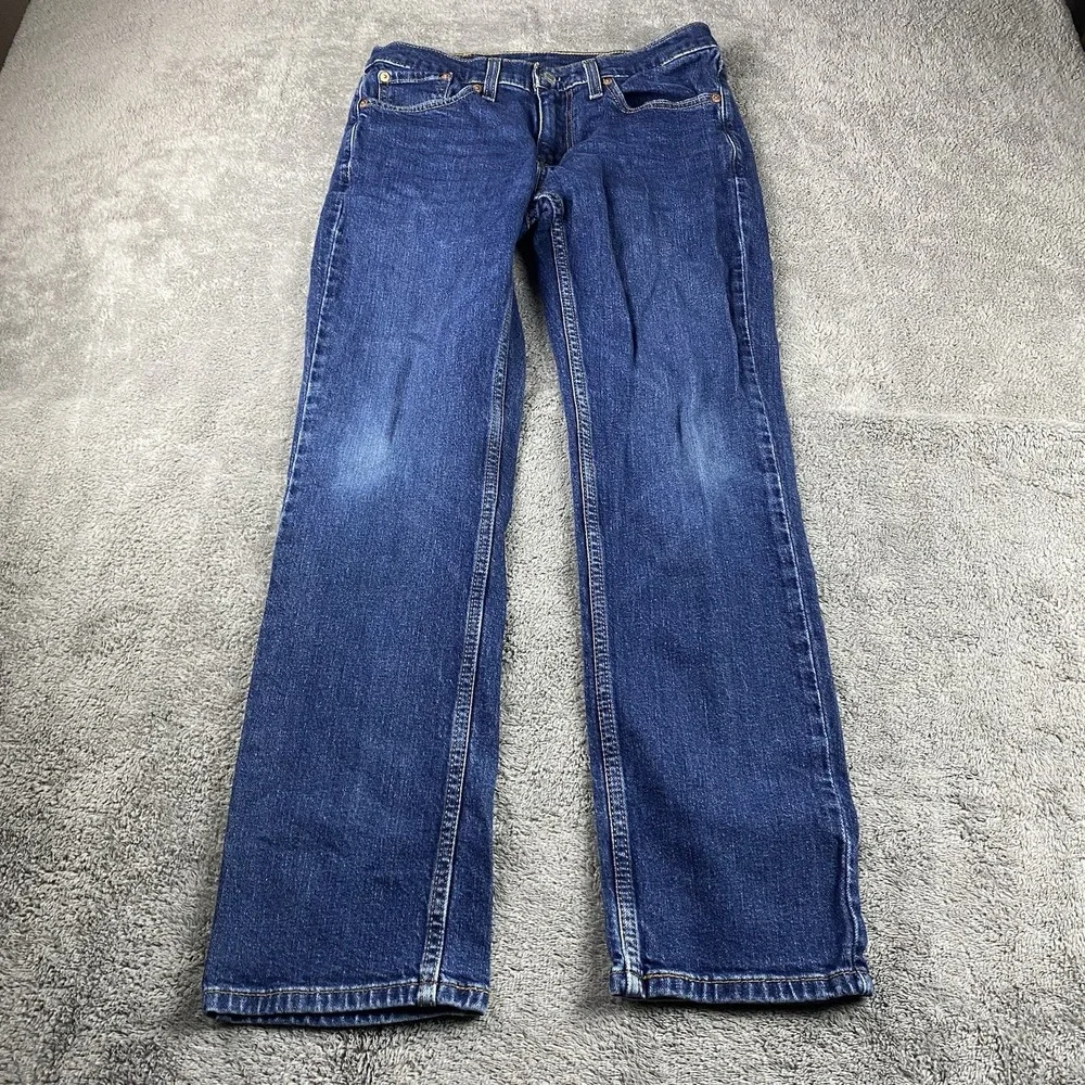Levis 514 Straight Fit Jeans Mens 28x30 Blue Medium Wash‎ Mid Rise